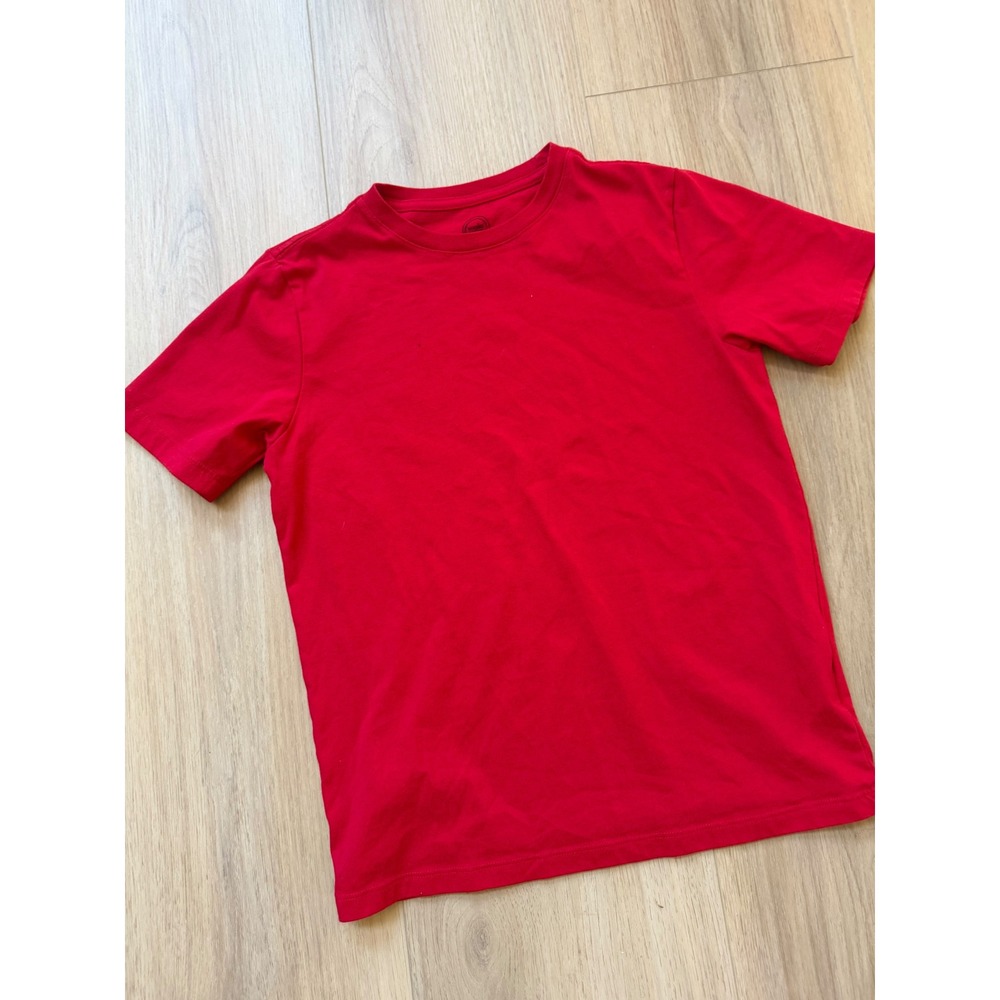 Wonder Nation Boys Red Short Sleeve Crew Neck T-Shirt Size L 10-12